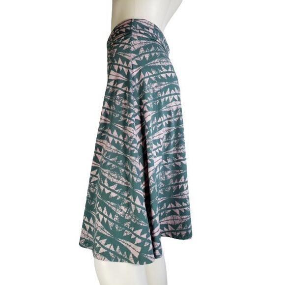 LuLaRoe Azure Women's Green / Pink Geometric Knee-Length Skirt, Size: Small, New - Picture 4 of 9